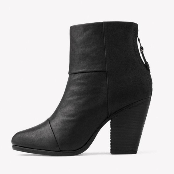 rag & bone Shoes - rag & bone Newbury Black Ankle Booties